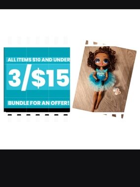 LOL Blue Tulle Dress Doll with Complete Outfit